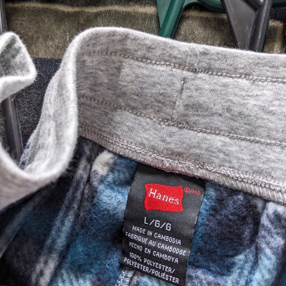 Hanes blue pajamas pants size large - Picture 2 of 2